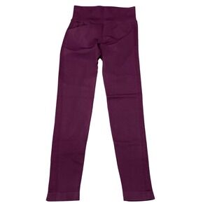 Awesome Scrunch & Butt Lifting  Leggings Plum Purple High Waisted Size Small NEW